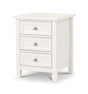 Julian Bowen Bedside Maine 3 Drawer Bedside - Surf White