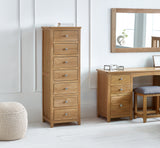 Julian Bowen Chests Mallory 7 Drawer Narrow Chest