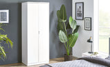 Julian Bowen Wardrobes Manhattan 2 Door Wardrobe - White