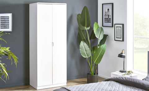 Manhattan 2 Door Wardrobe - White