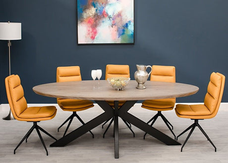 Furniture Link Dining Table Manhattan 2200mm Oval Dining Table