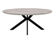 Furniture Link Dining Table Grey Manhattan 2200mm Oval Dining Table