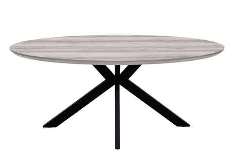 Furniture Link Dining Table Grey Manhattan 2200mm Oval Dining Table