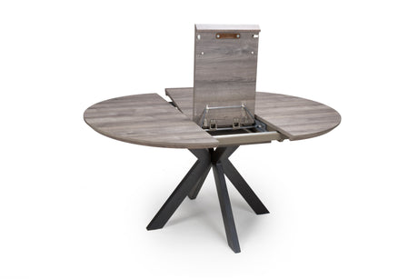 Furniture Link Dining Table Extending Manhattan Round Extending Dining Table