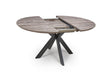 Furniture Link Dining Table Extending Grey Manhattan Round Extending Dining Table