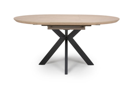 Furniture Link Dining Table Extending Oak Manhattan Round Extending Dining Table