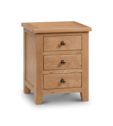 Julian Bowen Bedside Marlborough 3 Drawer Bedside
