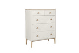 Vida Living Chest of Drawers Marlow Taupe 5 Drawer Chest of Drawers