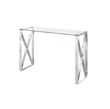 Torelli Console Table DefaultTitle Maxi Glass & Chrome Console Table