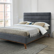 Time Living Bed Frame Double 135cm / Dark Grey Mayfair Fabric Bed Frame