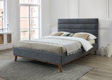 Time Living Bed Frame Double 135cm / Dark Grey Mayfair Fabric Bed Frame