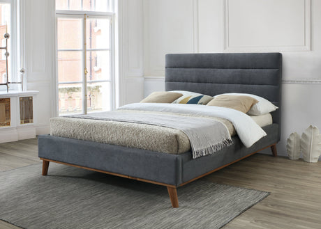 Time Living Bed Frame Double 135cm / Dark Grey Mayfair Fabric Bed Frame