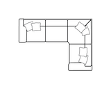 Lebus 4 Seater Sofa Megan Right Hand Facing Corner Sofa