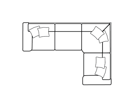 Lebus 4 Seater Sofa Megan Right Hand Facing Corner Sofa