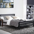 Time Living Bed Frame Meridian Black Wooden Bed Frame