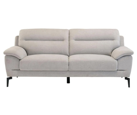 Mia Grey Fabric Fixed 3 Seater Sofa