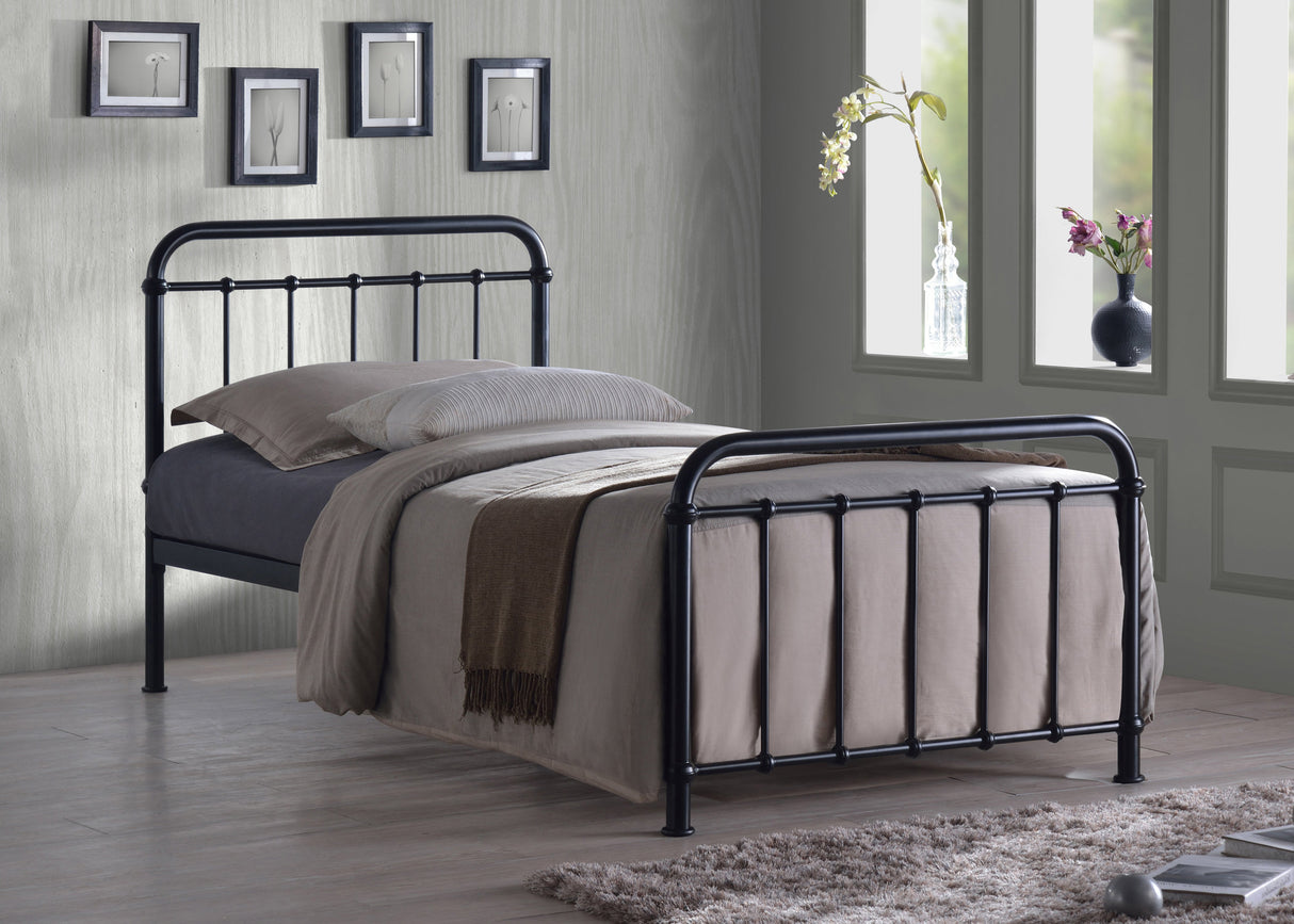 Time Living Bed Frame Single 90cm / Black Miami Metal Bed Frame