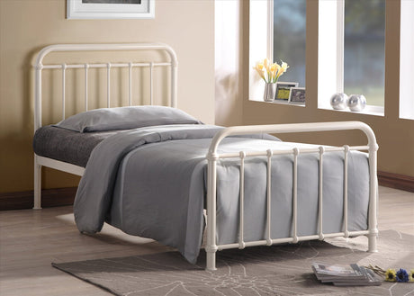 Time Living Bed Frame Single 90cm / Ivory Miami Metal Bed Frame