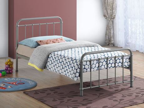 Time Living Bed Frame Single 90cm / Pebble Miami Metal Bed Frame