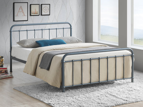 Time Living Bed Frame Small Double 120cm / Grey Miami Metal Bed Frame