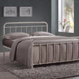 Time Living Bed Frame Small Double 120cm / Ivory Miami Metal Bed Frame