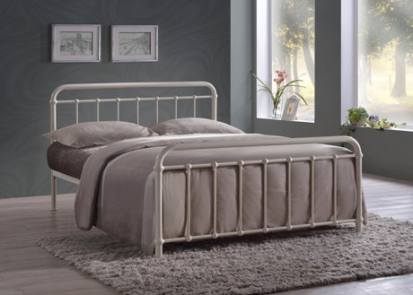 Time Living Bed Frame Small Double 120cm / Ivory Miami Metal Bed Frame