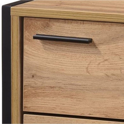Heartlands Furniture Bedside Table Michigan 2 Drawer Nightstand