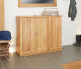 Baumhaus Shoe Cupboard Mobel Oak Extra Large Shoe Cupboard