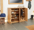 Baumhaus Shoe Cupboard Mobel Oak Extra Large Shoe Cupboard