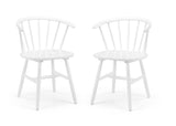 Julian Bowen Dining Chairs Modena Dining Chairs - White - Sold in pairs