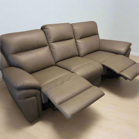 AWST 3 Seater Sofa Brown Montana Manual Reclining 3 Seater Sofa