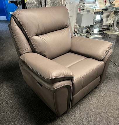 AWST Armchair Brown Montana Manual Reclining Armchair