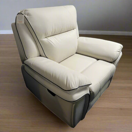 AWST Armchair Ivory Montana Manual Reclining Armchair