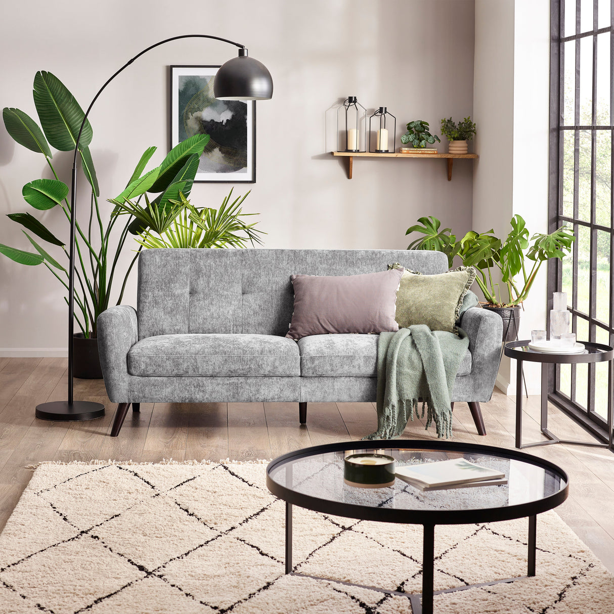 Julian Bowen Sofas Monza 3 Seater Sofa - Dove
