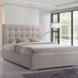 Time Living Bed Frame Double 135cm / Sand Nevada Fabric Bed Frame