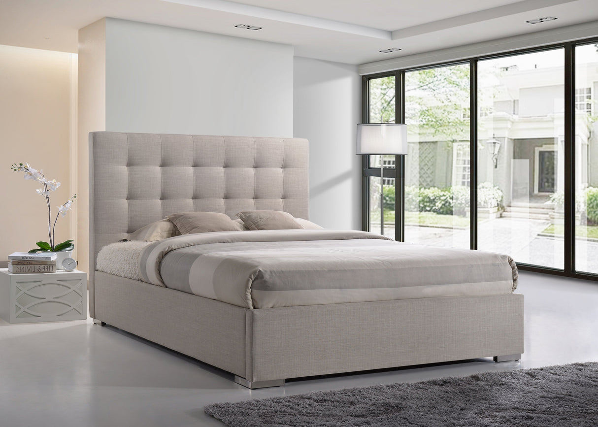 Time Living Bed Frame Double 135cm / Sand Nevada Fabric Bed Frame