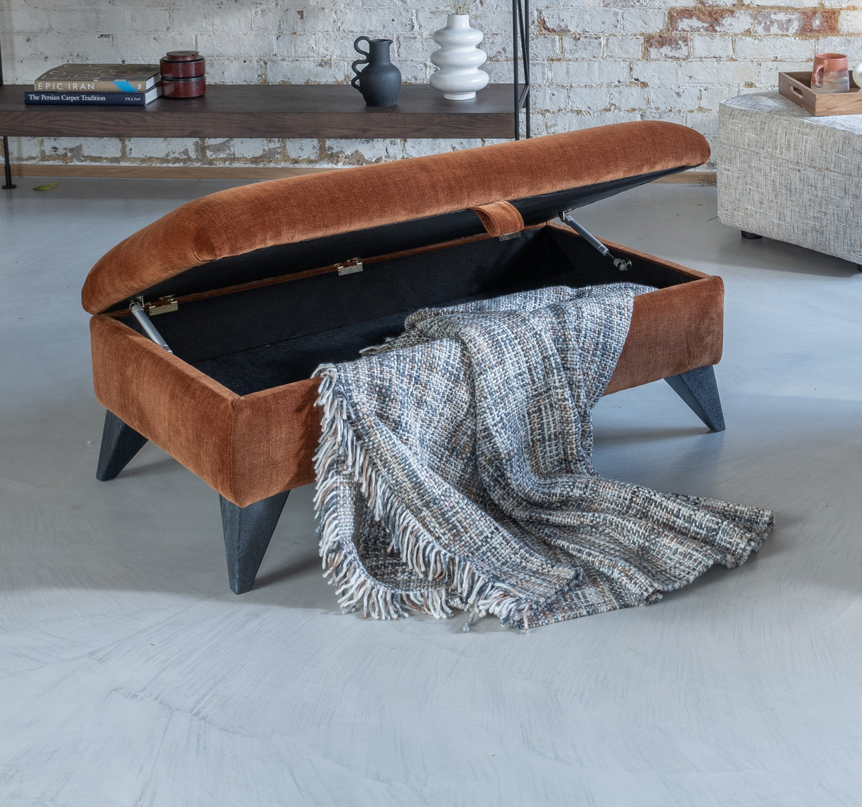 Alstons Ottoman Stool Nevada Legged Ottoman