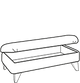 Alstons Ottoman Stool Nevada Legged Ottoman