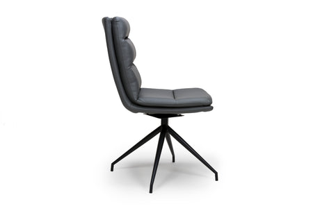 Furniture Link Dining Bench Nobo Grey Swivel Dining Chair (Sold in Pairs)