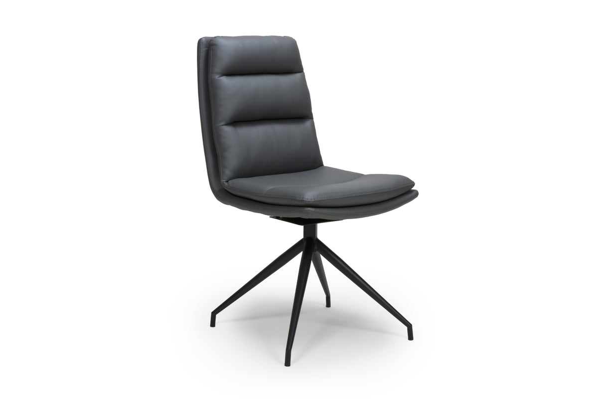 Furniture Link Dining Bench Nobo Grey Swivel Dining Chair (Sold in Pairs)