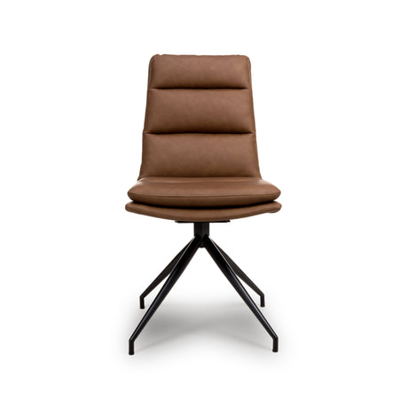 Furniture Link Dining Chair Nobo Tan Swivel Dining Chair (Sold in Pairs)