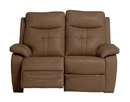 Earth Collection Reclining Sofas Brown Novona Leather Electric Reclining 2 Seater Sofa