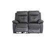 Earth Collection Reclining Sofas Charcoal Novona Leather Electric Reclining 2 Seater Sofa