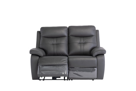 Earth Collection Reclining Sofas Charcoal Novona Leather Electric Reclining 2 Seater Sofa