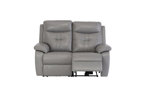Earth Collection Reclining Sofas Grey Novona Leather Electric Reclining 2 Seater Sofa