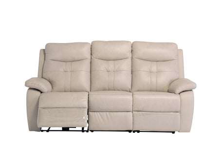 Earth Collection Reclining Sofas Novona Leather Electric Reclining 3 Seater Sofa
