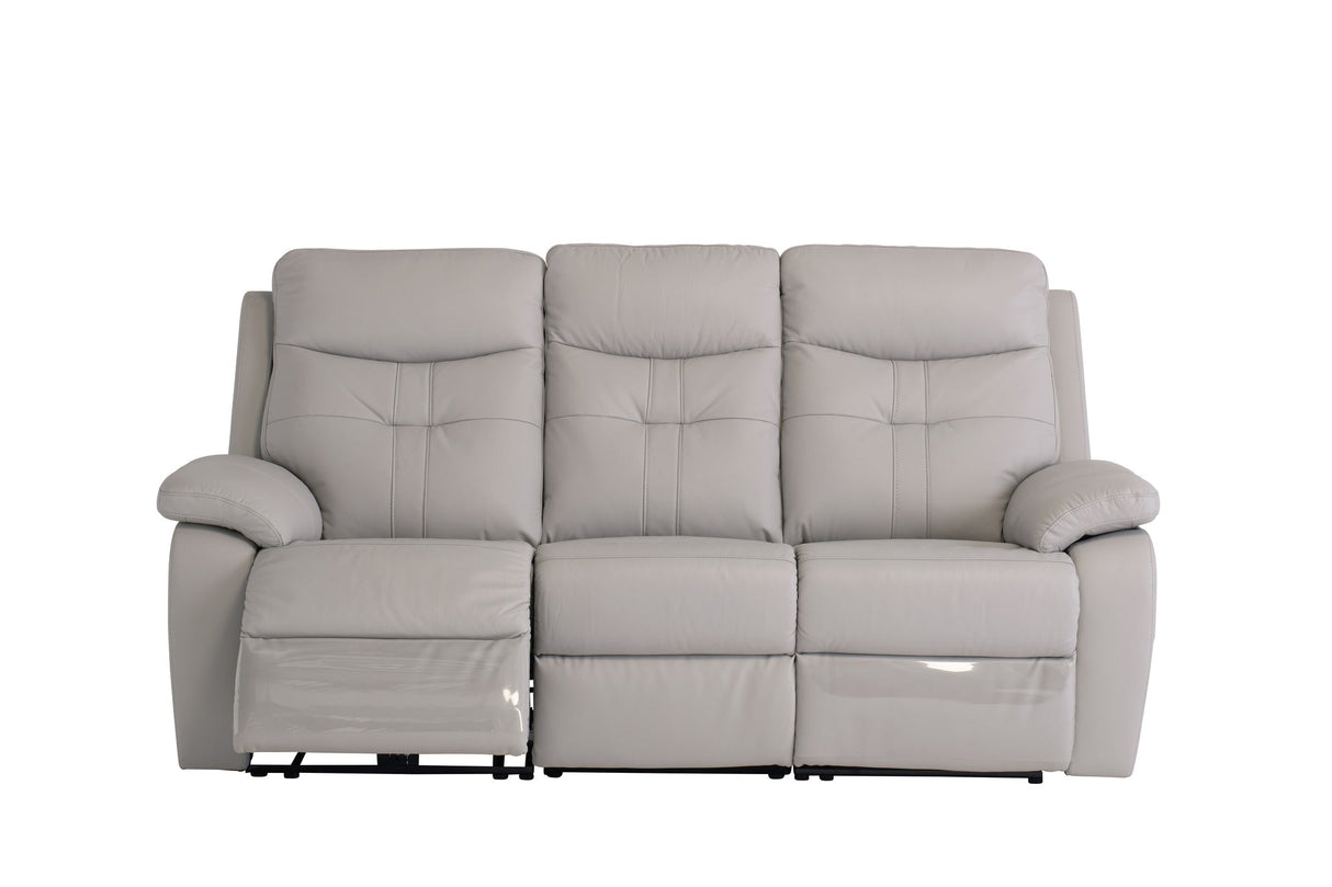 Earth Collection Reclining Sofas Novona Leather Electric Reclining 3 Seater Sofa