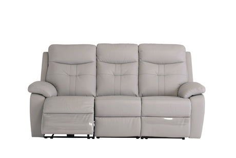 Earth Collection Reclining Sofas Novona Leather Electric Reclining 3 Seater Sofa