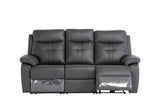 Earth Collection Reclining Sofas Novona Leather Electric Reclining 3 Seater Sofa