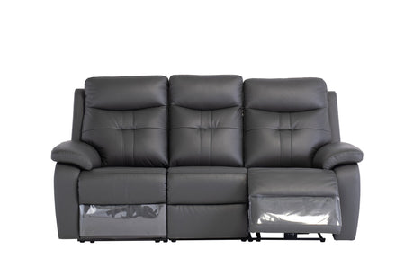 Earth Collection Reclining Sofas Novona Leather Electric Reclining 3 Seater Sofa